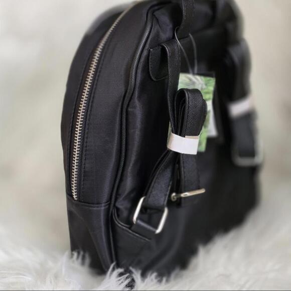 Black Backpack with Silver Logo - Picture 4 of 4